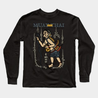 Tattoo Muay Thai Sak Yant Hermit Long Sleeve T-Shirt